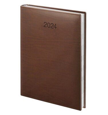 Ежедневник BRUNNEN А5 LaFontaine датированный коньячного цвета