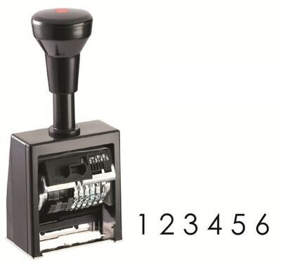 Нумератор REINER B6K 6-разрядный  5,5мм, пластиковый  корпус, автоматический, шрифт-block