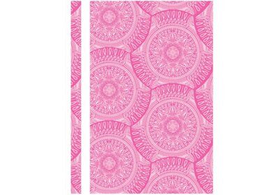 Швидкозшивач OPTIMA А4 з орнаментом"Калейдоскоп"рожевий