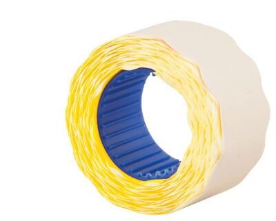 Ценник фигурный 26х12мм желтый 500шт/рулон ECONOMIX