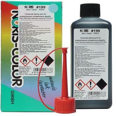 Штемпельная краска на спиртовой основе Noris-Color 199 250 мл синяя