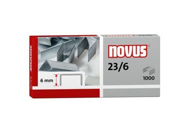 Скобы для степлеров №23/6 NOVUS 1000шт/уп.
