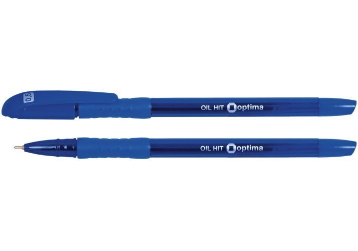 Ручка шариковая Optima OIL HIT 0,5мм масляная синяя