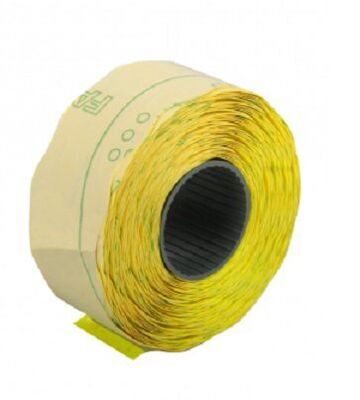 Ценник фигурный 22х12мм желтый 1000шт/рулон ECONOMIX