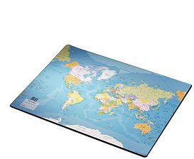 Настольное покрытие Esselte "Карта Мира" 400x530 мм