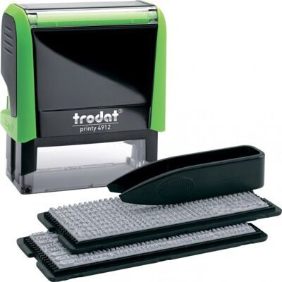 Штамп самонаборный Trodat Printy 4912N 4 строки украинский Зеленый корпус