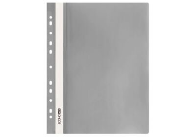 Швидкозшивач ECONOMIX А4 з перфорацією пластиковий сірий