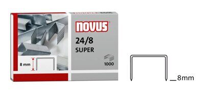 Скобы для степлеров №24/8 NOVUS SUPER 1000шт/уп.