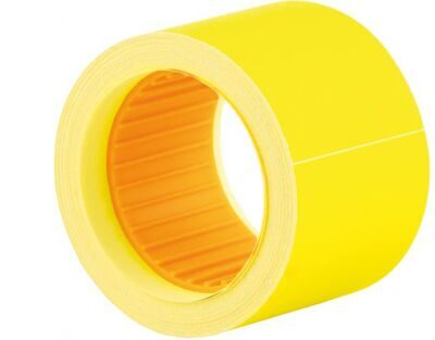 Ценник прямоугольный 40х50мм желтый 100шт/рулон ECONOMIX