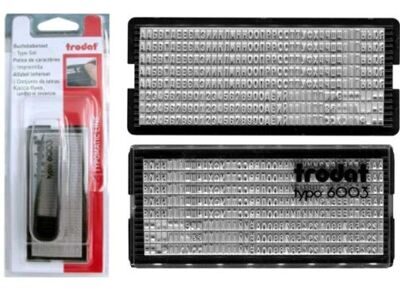 6003-Ukr Набор знаков Trodat 3мм (украинский) + пинцет, в блистере