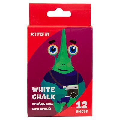 Крейда біла кругла Kite (12 шт/уп)