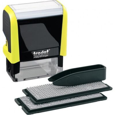 4913N / 5 Р4 Штамп Trodat самонаборный 5-строчный  украинский неон желтый