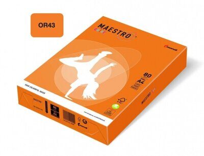 Бумага цветная Mondi Color ORANGE А4 80 г/м2 500л. (OR43) оранжевая интенсив