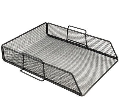 Лоток горизонтальний AXENT 2123 1 відділення сітка мета чорний