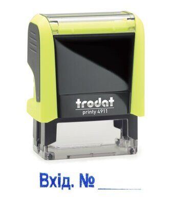 Штамп стандартный Trodat Printy 4911 "ВХІД. №"