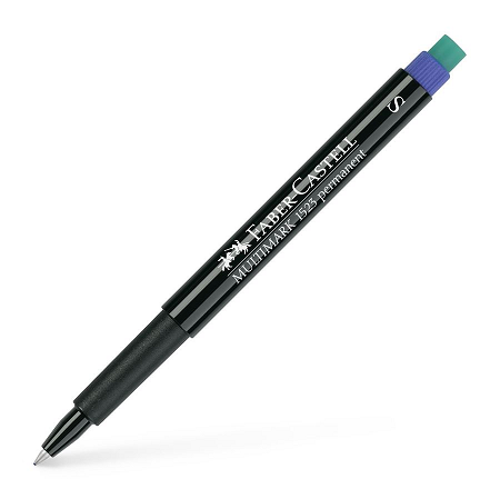 Маркер Faber-Castell ОНР перманентный "S" 0.4мм синий