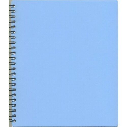 Зошит 'PL' В5 80арк. на пруж. "MICRO" пласт. обкл., голубий, # (5/80)