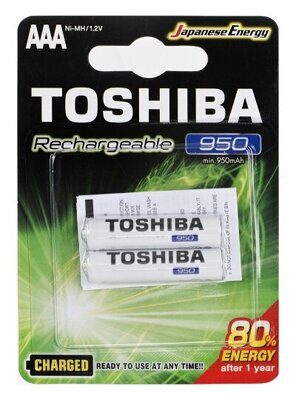 Батарейка аккумуляторная  TOSHIBA HR3 Ni-MH 950mAh