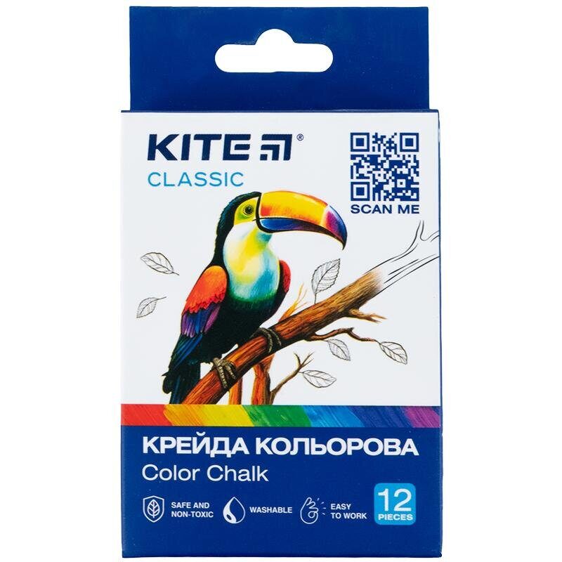 Крейда кольорова кругла (12 шт/упак) Kite Classic  (12)