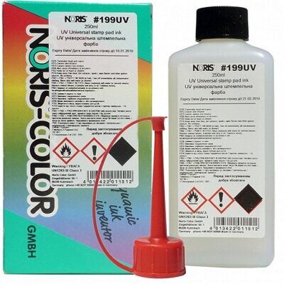 Штемпельная краска на спиртовой основе Noris-Color 199UV 250 мл ультрафиолетовая
