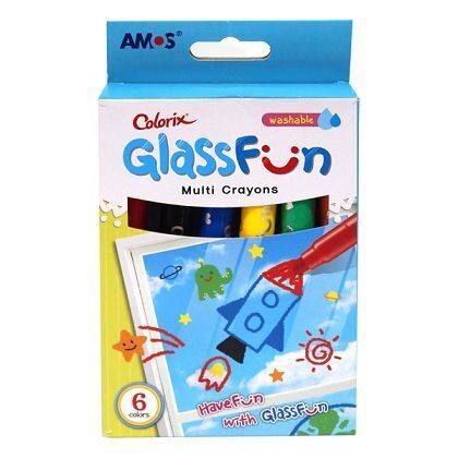 Набор пастелей для стекла Glass Fun 6 цветов