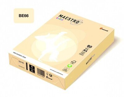 Бумага цветная Mondi Color Vanilla А4 80 г/м2 500л. (BE66) слоновая кость пастель