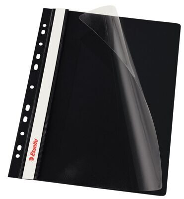 Швидкозшивач Esselte А4 з європерфорацією пластиковий чорний