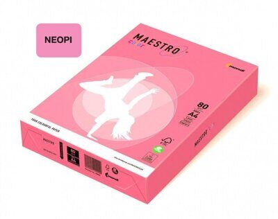 Бумага цветная Mondi Color NEON PINK A4 80 г/м2 500л. (NEOPI) розовая неон