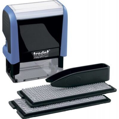 Штамп самонаборный Trodat Printy 4912N 4 строки украинский синий корпус