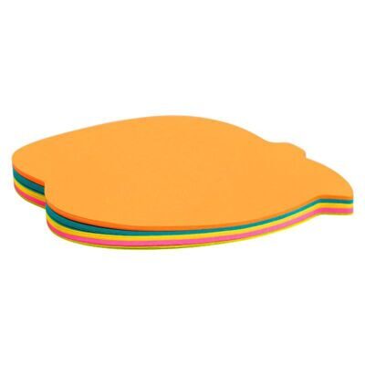 Паперовий клейкий блок AXENT2443 "Яблуко" 70х70мм, 50арк. мікс