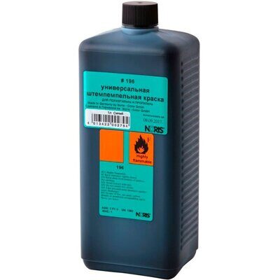 Штемпельная краска на спиртовой основе Noris-Color 196 1 л синяя