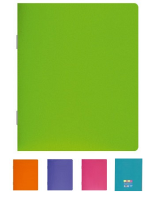 Тетрадь "PL" В5 48л на скобе, мягкая пластиковая обложка, ассорти, #