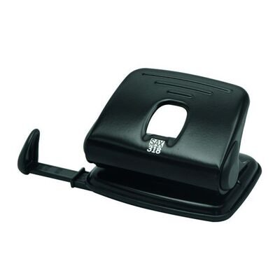 Дырокол металлический SAX 318 15листов черный (7310037000)