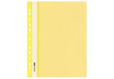 Швидкозшивач ECONOMIX А4 з перфорацією пластиковий жовтий