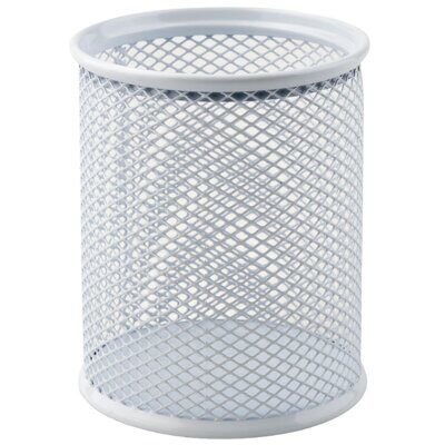 Подставка-стакан для ручек AXENT 2110 сетка металл белая D8хH10см