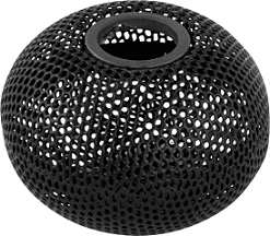 Подставка для скрепок BUROMAX "Шар" сетка металл черная