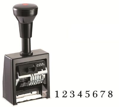 Нумератор REINER B6K 8-разрядный  4,5мм, пластиковый  корпус, автоматический, шрифт-antiquе