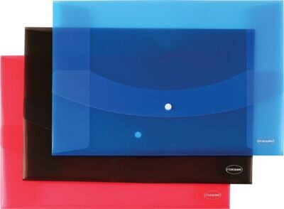 Конверт А3 пластиковый  на кнопке CENTRUM прозрачный  0,45мкм