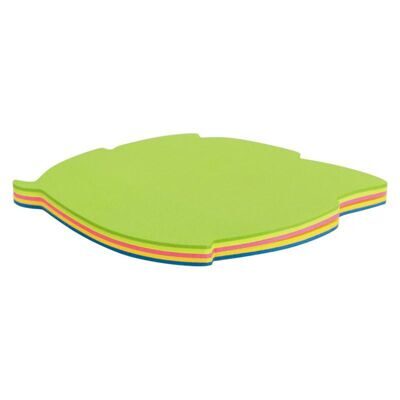 Паперовий клейкий блок AXENT2443 "Листок" 70х70мм, 50 арк, мікс