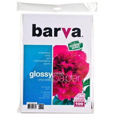 Фотобумага глянцевая BARVA Everyday, 230g/м2, A4 (100л/уп.)