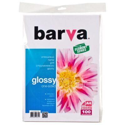 Фотобумага глянцевая BARVA Everyday, 200g/м2, A4 (100л/уп.)