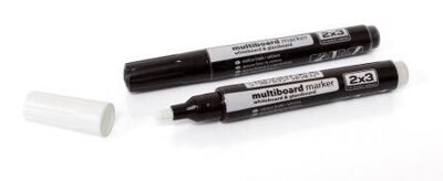 Маркер флуорисцентный для стеклянных досок белый