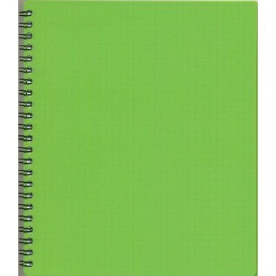 Зошит 'PL' В5 80арк. на пруж. "MICRO" пласт. обкл., зелений, # (5/80)