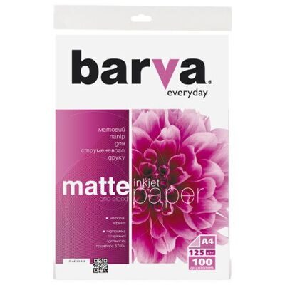 Фотобумага матовая BARVA Everyday, 125g/м2, A4 (100л/уп.)