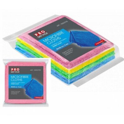 Салфетки универсальные PRO service Standard микрофибра 30*30см 4шт ассорти