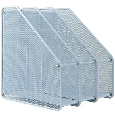 Лоток вертикальний AXENT 2128 3-в-1 сітка  метал білий (10)