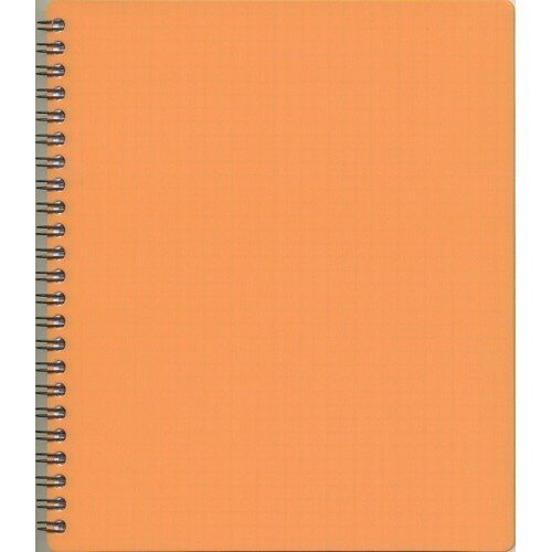 Зошит 'PL' В5 80арк. на пруж. "MICRO" пласт. обкл., помаранчевий, # (5/80)