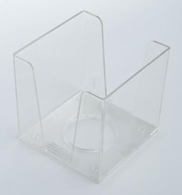 Бокс для бумаги 90х90х90 пластиковый прозрачный  КиП