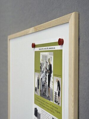 Доска настенная сухостираемая магнитная 60x80см EL с металлической окантовкой