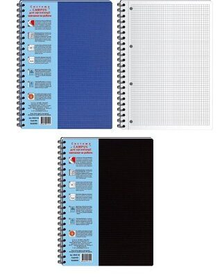 Тетрадь "PL" А4 100л на пружине "MICRO", пластиковая обложка , 4 разделителя, ассорти, #